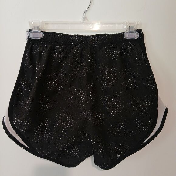 Nike Women's Athletic Running Shorts Size Small Black Print Built In Briefs - Picture 2 of 8